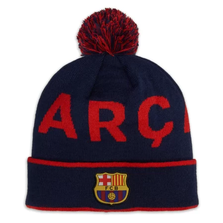 FC Barcelona Premium Soft Knit Pom Beanie