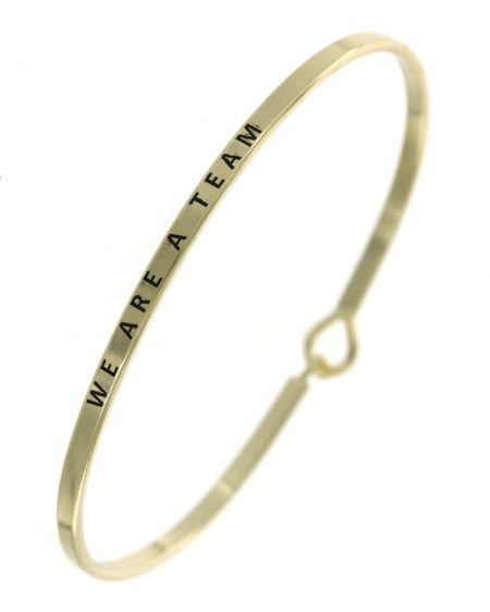 We Are A Team Bangle Bracelet